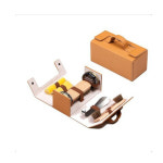 라이트 브라운 슈케어 여행키트/휴대용 구두 박스 : shoemiz