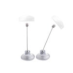 쇼클립(흡착판/100철사봉 꽂이대) 2개입 / 특가 /  POP 집게 메모 명함 아크릴 꽂이 / G9023 : POP사인몰