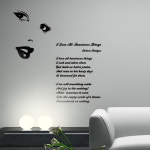 그래픽스티커 pp061-아름다운 모든것 사랑하여-I Love All Beauteous Things/데코스티커/유리스티커/포인트스티커 : 아이엠데코