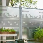 애견 카페 안개시트 펫카페 동물병원 애견카페 창문시트지 im387-강아지고양이 글라스시트지  : 핑크와나무 데코