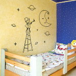 희망몰 그래픽스티커(어린이) ig015-꼬마화가(우주를그리다)/데코스티커/유리스티커/포인트스티커 : 희망mall