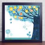 희망몰 디자인액자(동물식물) iy107-내가 꿈꾸는 여행나무/인테리어액자세트/희망몰 디자인액자(동물식물)세트/아트프레임/프레임아트... 