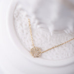 JON087 (14K 옐로골드 / 큐빅 목걸이) : 로렌스 주식회사