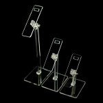 1단신발거치대/투명 아크릴 구두진열대/운동화 샌들 각도조절 받침대/백화점 매장 스탠드/디스플레이 집기 : VMD