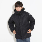 사우스플레이 보드복 블랙 무지야상 과점퍼 패딩 오버핏 빅사이즈 남녀공용 : 디씨 스토어