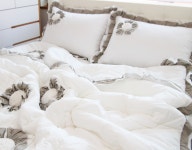 쥴리아 포플린 고밀도 핸드메이드 워싱침구 신혼침구세트 : 더자샵