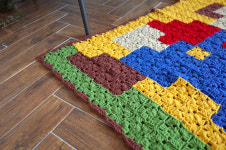 슈퍼마리오 모티브 블랭킷/손뜨게 블랭킷/코바늘 블랭킷/감성캠핑 : 블랑쉬하우스