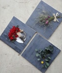 레드수국 자작나무 컵 빈티지 캔버스액자 ㅡ집들이선물  : 메종드J