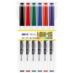 6색네임펜 유성펜 6색ams96 : 컴사이언스