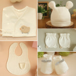 유기농 모리의숲 시리즈 태교바느질 diy 병아리 갈색 3종 : 바바 배냇저고리 태교diy