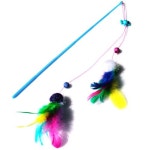 펫모닝 폼폼 깃털 트윈 낚시대 - pmc287 : 마더스캣