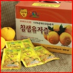 고흥유자즙 유자 액기스 프리미엄 유자즙 60포 : 꽃송이버섯새싹보리석류모링가