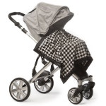 [당일배송] 스와들디자인 스트롤러블랭킷 Black Puppytooth (Swaddle Designs) : 토돌이