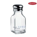 파사바체 유리 사각소금 후추병 초코렛 시나몬파우더병 양념통 : THE RED