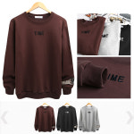 [JBRT-9598] 기모 시계자수 맨투맨티 (3 color) : 후앙스