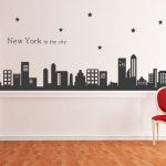 ph157-뉴욕인더시티(대형)/인테리어스티커/데코스티커 : 아이엠데코