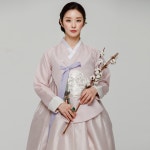 한복대여 한복브리에 메르샤모노 은은한 핑크톤의 고급스러운 한복 웨딩촬영 결혼식 돌잔치 신부 : 한복 브리에