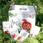 유기농사과 주스 120ml 50포 국내산 haccp 가공 : 유기농사과한빛농장