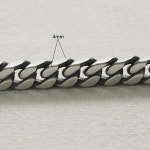 silver B-665 실버 10.5mm 2중 버클 실버 체인팔찌 유화무광 : 피스프라나