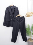 [세일] J0160 더블버튼자켓팬츠세트 : 수잔클로젯