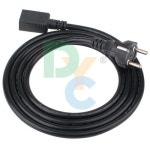 DYC(동양유통) 컴퓨터 사각잭 파워 코드 250V 16A (1.5mm² X 3C) 2미터 파워케이블 : 퍼니케이블