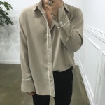 커프스 삥줄 루즈핏셔츠 3color : 와이샵 YSHOP