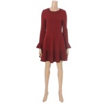 [갤러리아백화점][티렌](단독이월)(16겨울)소매커프스 포인트 라운드 프릴 원피스 (L164PSE001)(센터시티) : 갤러리아백화점