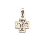 18K 골드 알파 오메가 십자가 팬던트 rr01 : 에스더리쥬얼