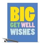 [해외]J2721GWG Jumbo Get Well Card: Big Get Well Wishes With Envelope Extra Large Version: 8.5 x 11in : 별토리