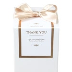 땡큐 베이지 골드 라벨 스티커 /캔들스티커/디퓨저스티커/포장스티커/메탈스티커/포장재료 : 드 그라쎄