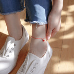 제이로렌 A0629 데이크림 실버볼 컬러태슬 실발찌 : 제이로렌