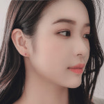 제이로렌 G0134 10K 골드 루비큐빅 귀걸이 : 제이로렌