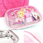 소피 루비 어린이집 유치원 도시락 스텐 식판 세트 : 그랑그린