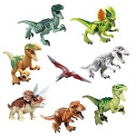 FASOTY 8 Pieces ABS Dinosaur Building Blocks Miniature Action Figures Dinosaur Toys Jurassic World T : buying007