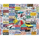 White Mountain Puzzles State Plates - 550 Piece Jigsaw Puzzle PROD20030287 : buying007