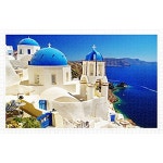 Pintoo - H1556 - White-blue Santorini Greek - 1000 Piece Plastic Puzzle PROD20031333 : buying007