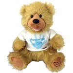 Chantilly Lane G1060 12 In. Noah Bear Hand Made By God Bear With Blue Shirt Toy PROD20029249 : buying007