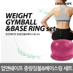 업앤쉐이프 중량짐볼&베이스링 세트 30cm 무게 1kg : PARAN스포츠
