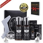 Comfy Mate Upgraded Beard Shampoo Wash  Conditioner Oil Balm Softener Care Set Grooming kit Perfect. : buying007