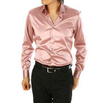[이럭셔리클럽] (DS/1168) 은은한 광택,고급 실크셔츠,Solid Silk Span Shirt(J6020),실크 와이셔츠, 남녀 맞춤셔츠 : eluxuryclub