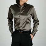 [이럭셔리클럽] (DS/1095) 은은한 광택,고급 실크셔츠,Solid Silk Span Shirt(J6055),실크 와이셔츠, 남녀 맞춤셔츠 : eluxuryclub