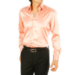 [이럭셔리클럽] (DS/1164) 은은한 광택,고급 실크셔츠,Solid Silk Span Shirt(J6018),실크 와이셔츠, 남녀 맞춤셔츠 : eluxuryclub
