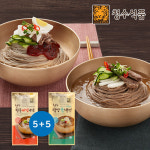 [청수식품] 평양물냉면5봉+함흥비빔냉면5봉(20인분) 소스포함 : 지오그루