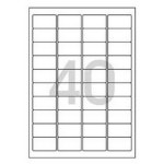바코드용 라벨(LS-3102/100매/40칸/폼텍) : 리뱅데이지