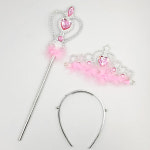 요정깃털 왕관봉세트 공주왕관 요술봉 할로윈 소품 : 나와또