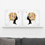 cu568-여자의꽃향기머릿결_좌우반전 미용실 뷰티샵 액자 : 샵원츄