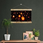 ck564-패브릭포스터 풍등축제 : 원츄