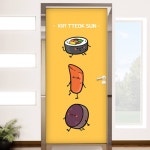 tk665-분식메뉴캐릭터1 분식집 현관문시트지 : 원츄샵