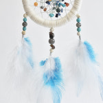 건강과 회복의 기도 , 천연 원석 드림캐쳐 : 꿈 앤 만달라