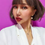 반전 귀걸이 : 보라보라 핑크핑크